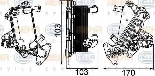 SKODA 3C0 317 037 A Олійний радіатор, автоматична коробка передач