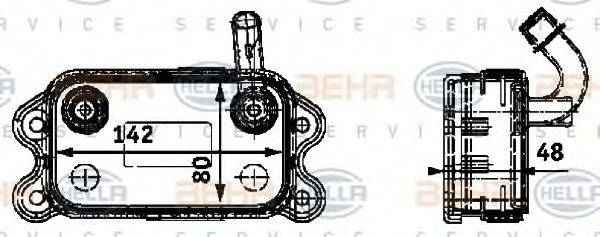BEHR 49376 масляний радіатор, моторне масло