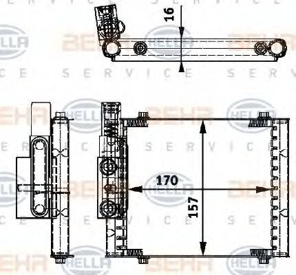 BEHR 46373 Олійний радіатор, автоматична коробка передач