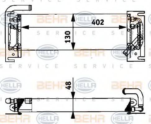 BEHR 39186 масляний радіатор, моторне масло