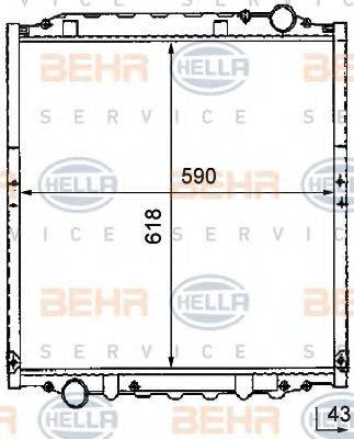 VALEO 730242 Радіатор, охолодження двигуна