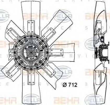 RENAULT TRUCKS 50 00 748 818 Вентилятор, охолодження двигуна