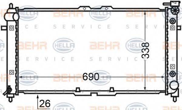 MAZDA FS20-15-200D Радіатор, охолодження двигуна