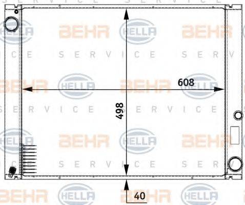 LAND ROVER PCC000840 Радіатор, охолодження двигуна