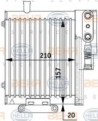 AUDI 8E0 317 021 A Олійний радіатор, автоматична коробка передач