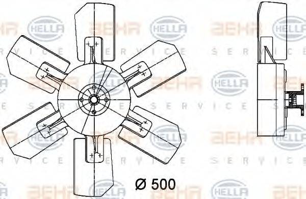 AKS DASIS 138310T Вентилятор, охолодження двигуна