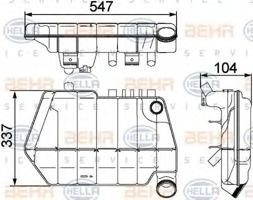 DAF 1684655 Компенсаційний бак, охолоджуюча рідина