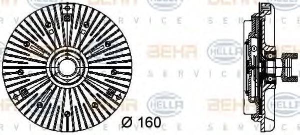 BEHR 28310 Зчеплення, вентилятор радіатора