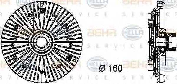BEHR 65097 Зчеплення, вентилятор радіатора