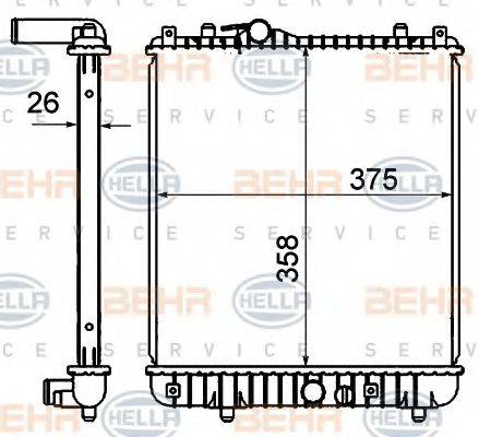 OPEL 4707764 Радіатор, охолодження двигуна