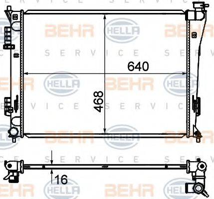 HYUNDAI 253103Z250 Радіатор, охолодження двигуна