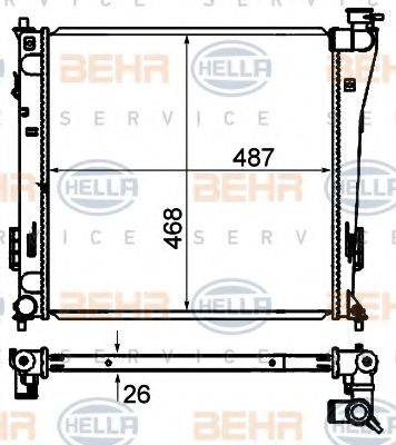 HYUNDAI 253103Z050 Радіатор, охолодження двигуна