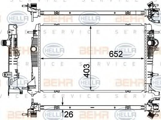 RENAULT 21410-0015R Радіатор, охолодження двигуна