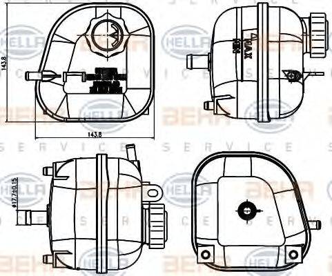 MINI 17 13 7 529 273 Компенсаційний бак, охолоджуюча рідина