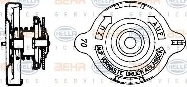 BEHR HELLA SERVICE 0093400 Кришка, резервуар охолоджувальної рідини
