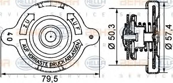 MERCEDES-BENZ 000 501 37 15 Кришка, резервуар охолоджувальної рідини