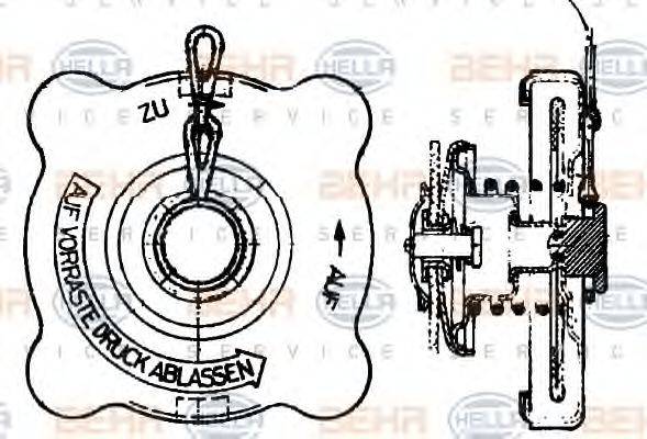 BEHR 211 Кришка, резервуар охолоджувальної рідини