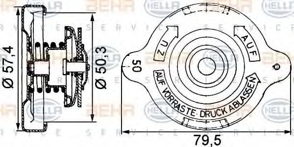 MAN 81 06110 0024 Кришка, резервуар охолоджувальної рідини