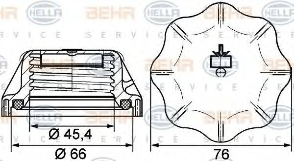 IVECO 9316 3623 Кришка, резервуар охолоджувальної рідини