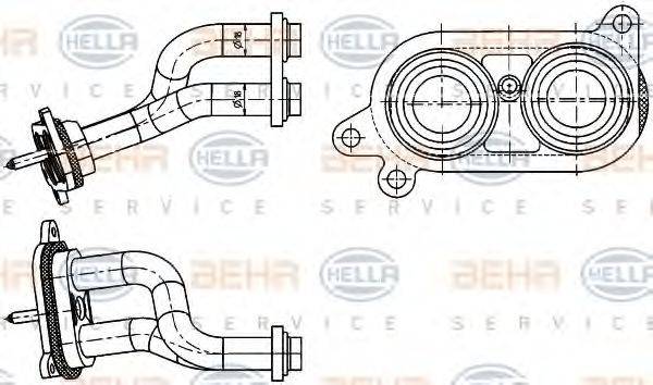 BEHR 15630 Трубопровід, теплообмінник