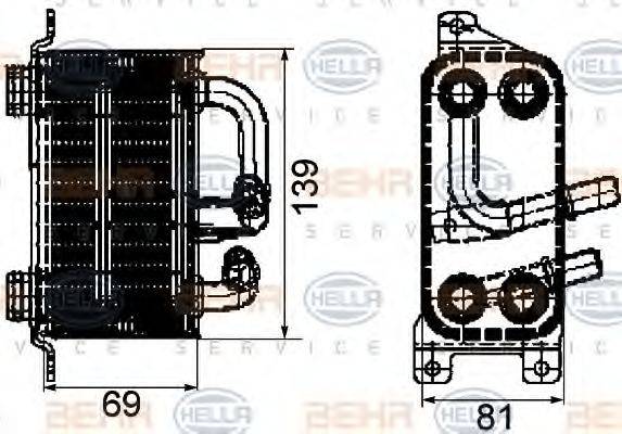 BMW 17 11 7 534 896 масляний радіатор, моторне масло
