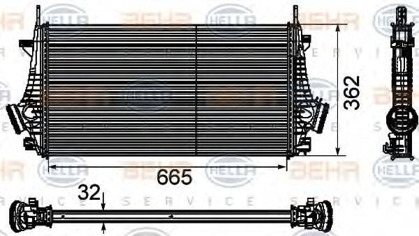 OPEL 13 02 647 Інтеркулер