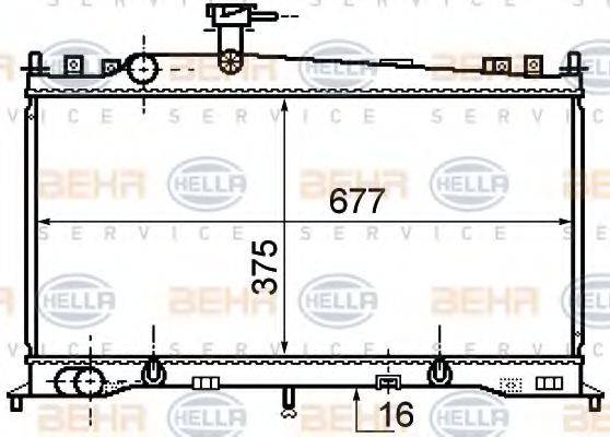 MAZDA LF2115200A Радіатор, охолодження двигуна