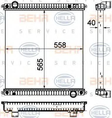 BEHR FG203 Радіатор, охолодження двигуна