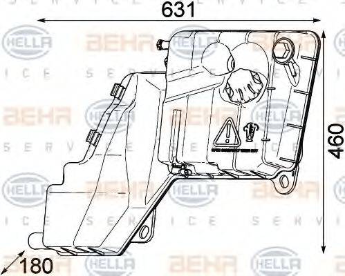 IVECO 4121 5632 Компенсаційний бак, охолоджуюча рідина