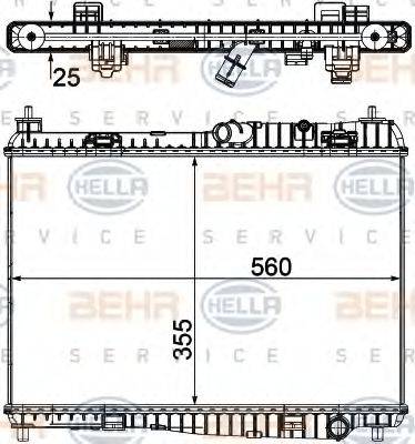 FORD 1 548 603 Радіатор, охолодження двигуна