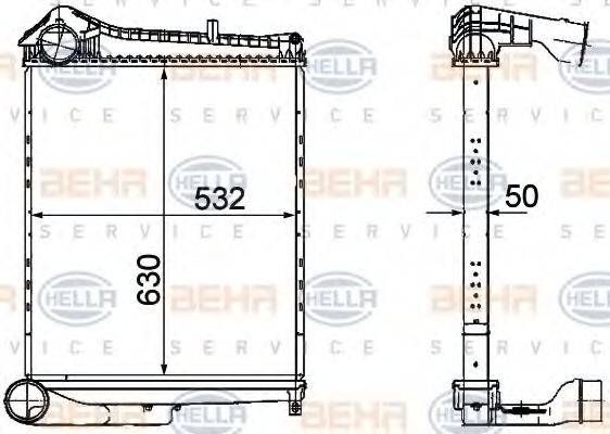 MAHLE FILTER IC 208 Інтеркулер