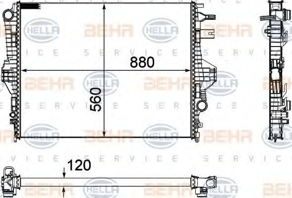 VW 7P6 121 253 Радіатор, охолодження двигуна