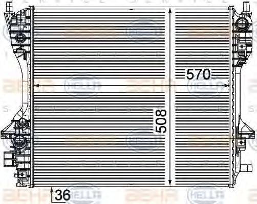 NRF 53012 Радіатор, охолодження двигуна