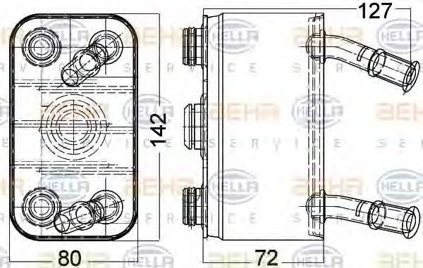 BEHR 95700 масляний радіатор, моторне масло