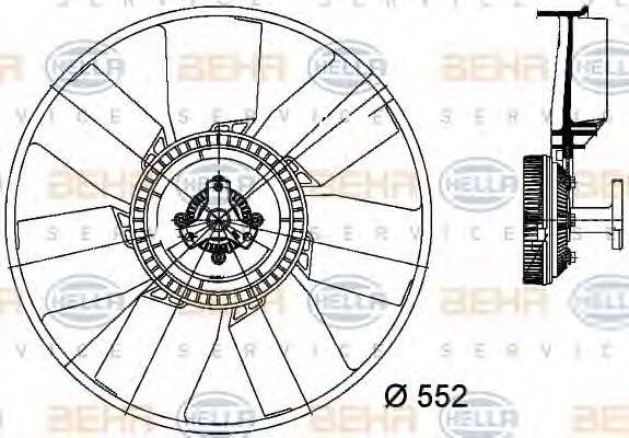 AKS DASIS 408019N Зчеплення, вентилятор радіатора