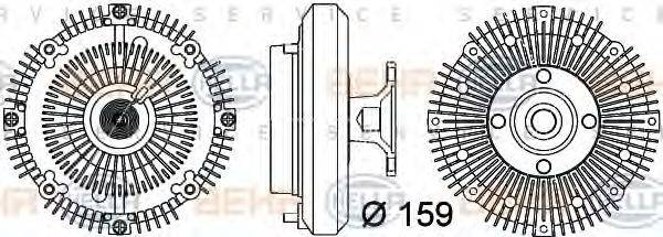 TOYOTA 16210-54150 Зчеплення, вентилятор радіатора