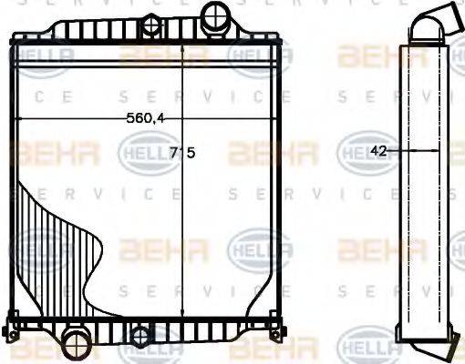 VOLVO 8113629 Радіатор, охолодження двигуна