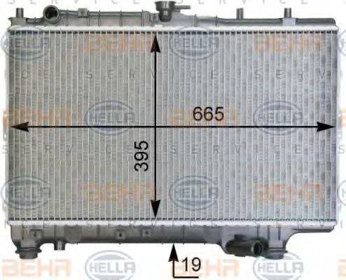 KIA 0K202-15200A Радіатор, охолодження двигуна