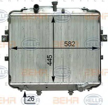 HYUNDAI 253104F400 Радіатор, охолодження двигуна