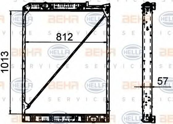 MERCEDES-BENZ 942 500 25 03 Радіатор, охолодження двигуна