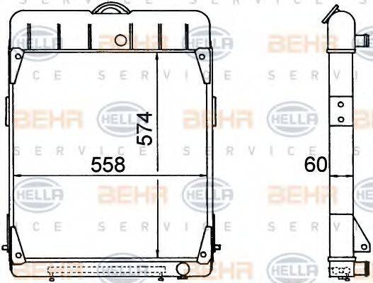 AKS DASIS 133730N Радіатор, охолодження двигуна