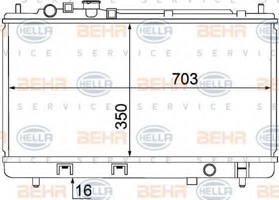 MAZDA FP8715200A Радіатор, охолодження двигуна