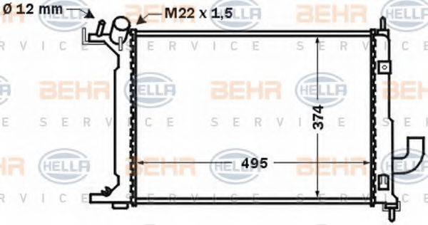 OPEL 52 46 4651 Радіатор, охолодження двигуна