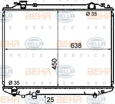 FORD 3 599 738 Радіатор, охолодження двигуна