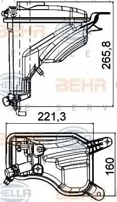 BMW 7 607 482 Компенсаційний бак, охолоджуюча рідина