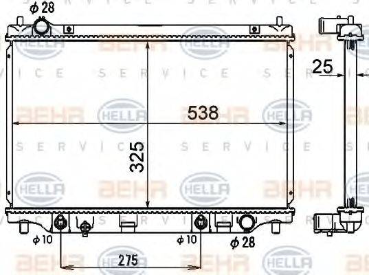 MAZDA ZJ0315200A Радіатор, охолодження двигуна
