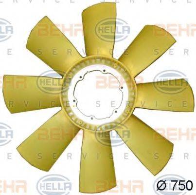 BEHR K4831 Крильчатка вентилятора, охолодження двигуна