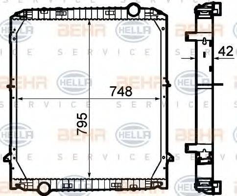 IVECO 4253 6979 Радіатор, охолодження двигуна