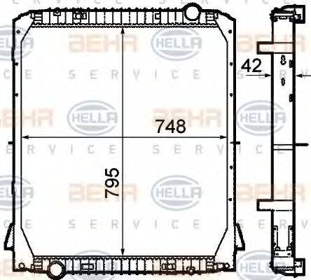 IVECO 9946 3230 Радіатор, охолодження двигуна