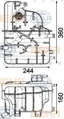 BEHR L2836 Компенсаційний бак, охолоджуюча рідина